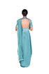 Mint Zehra Edit EMB Cropped Blouse with EMB Draped Saree